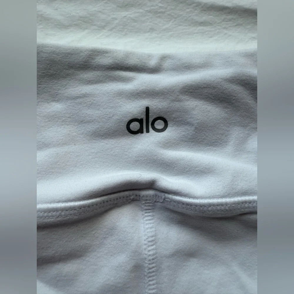 Alo Yoga Athena Mid Rise White Moto Leggings XS